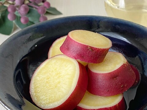 さつまいもの塩レモン煮